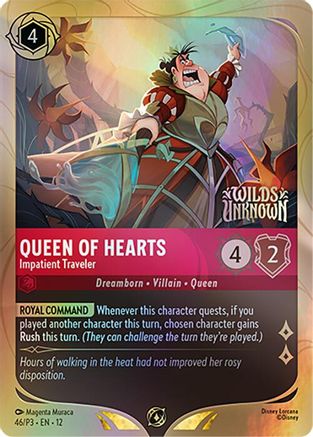 Queen of Hearts - Impatient Traveler (46) [Disney Lorcana Promo Cards] Holofoil - Deck Out Gaming