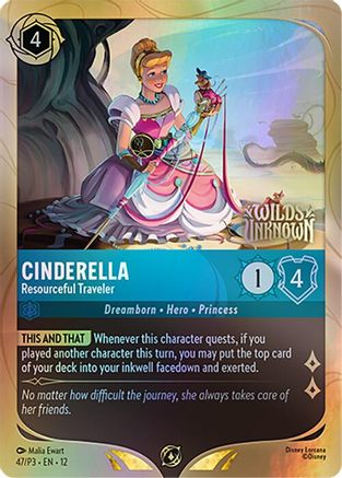 Cinderella - Resourceful Traveler (47) [Disney Lorcana Promo Cards] Holofoil - Deck Out Gaming