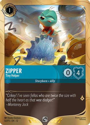 Zipper - Tiny Helper (50) [Disney Lorcana Promo Cards] Holofoil