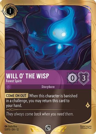 Will o' the Wisp - Forest Spirit (51) [Disney Lorcana Promo Cards] Holofoil
