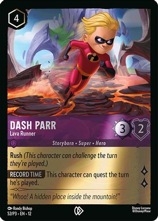 Dash Parr - Lava Runner (52) [Disney Lorcana Promo Cards] Cold Foil - Deck Out Gaming