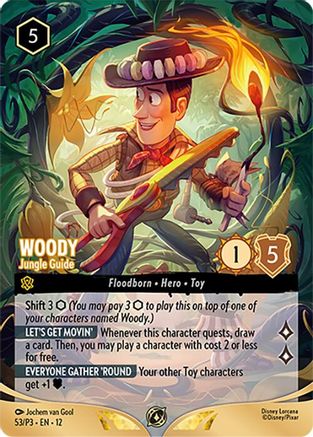 Woody - Jungle Guide (Store Championship Participant) (53) [Disney Lorcana Promo Cards]
