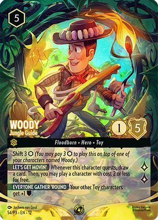 Woody - Jungle Guide (Store Championship) (54) [Disney Lorcana Promo Cards] Holofoil-1