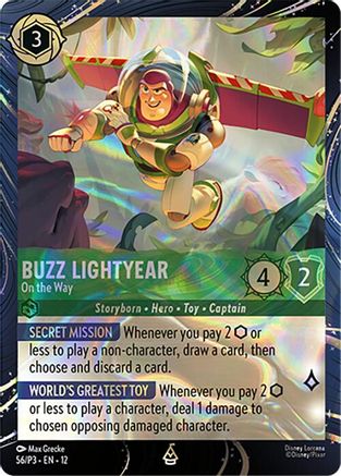 Buzz Lightyear - On the Way (56) [Disney Lorcana Promo Cards] Holofoil - Deck Out Gaming