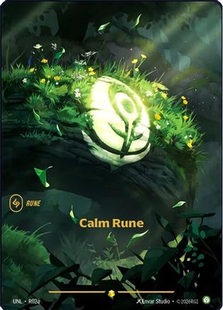 Calm Rune (Alternate Art) (R02a) [Unleashed] Foil - Deck Out Gaming