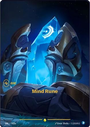 Mind Rune (Alternate Art) (R03a) [Unleashed] Foil - Deck Out Gaming