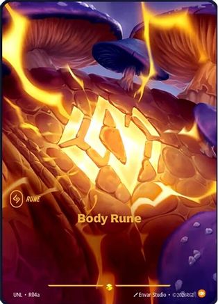 Body Rune (Alternate Art) (R04a) [Unleashed] Foil - Deck Out Gaming