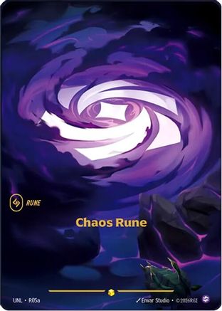 Chaos Rune (Alternate Art) (R05a) [Unleashed] Foil - Deck Out Gaming