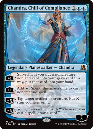 Chandra, Chill of Compliance (212) [Reality Fracture] foil