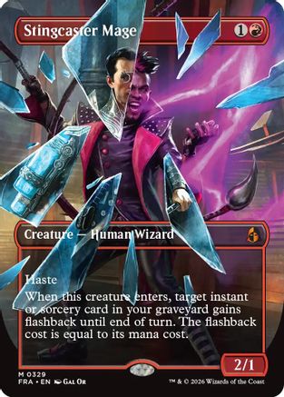 Stingcaster Mage (Borderless) (0329) (329) [Reality Fracture] foil