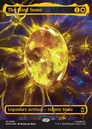 The Mind Stone (Borderless) (Cosmic Foil) (385) [Marvel Super Heroes] foil - Deck Out Gaming