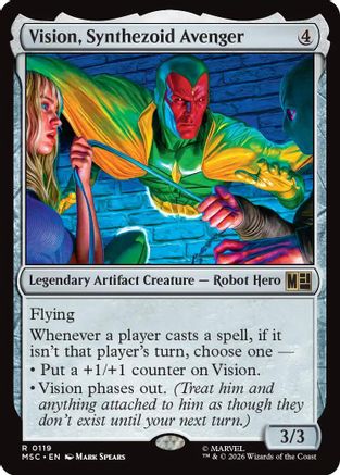 Vision, Synthezoid Avenger (119) [Marvel Super Heroes] - Deck Out Gaming