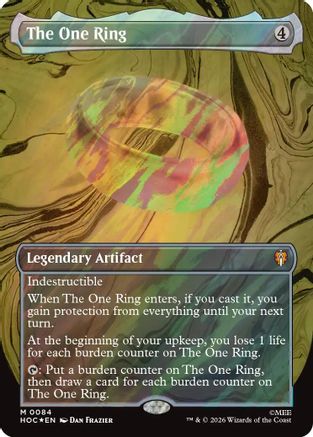 The One Ring (Borderless) (Surge Foil) (84) [The Hobbit] foil