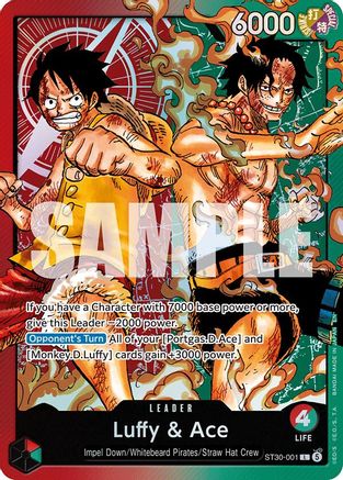 Luffy & Ace (ST30-001) [Starter Deck EX: Luffy & Ace] Foil - Deck Out Gaming