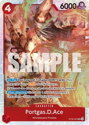 Portgas.D.Ace (007) (ST30-007) [Starter Deck EX: Luffy & Ace] Foil - Deck Out Gaming