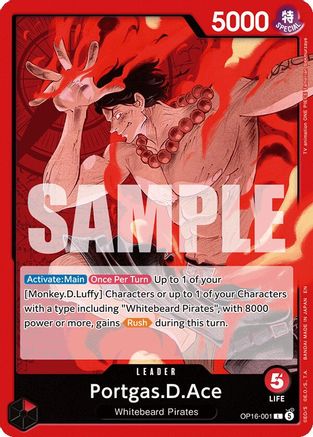 Portgas.D.Ace (OP16-001) [The Time of Battle] - Deck Out Gaming