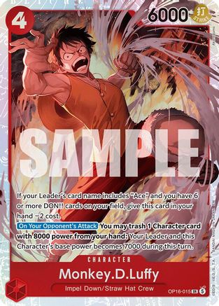 Monkey.D.Luffy (OP16-015) [The Time of Battle] Foil-1