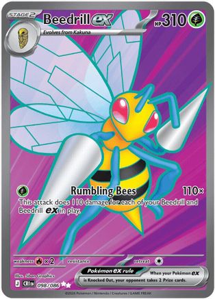 Beedrill ex - 098/086 (98) [ME04: Chaos Rising] Holofoil - Deck Out Gaming