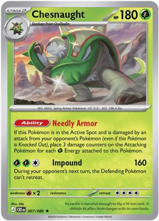 Chesnaught (7) [ME04: Chaos Rising] Holofoil - Deck Out Gaming