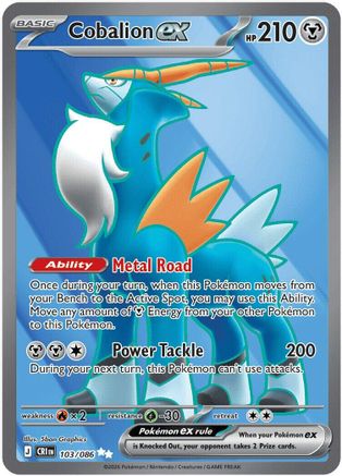 Cobalion ex - 103/086 (103) [ME04: Chaos Rising] Holofoil - Deck Out Gaming