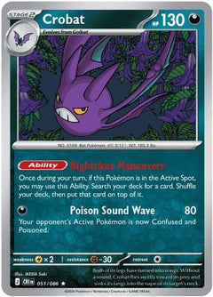 Crobat - 051/086 (51) [ME04: Chaos Rising] Reverse Holofoil - Deck Out Gaming