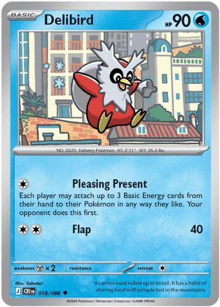 Delibird (18) [ME04: Chaos Rising] Reverse Holofoil - Deck Out Gaming
