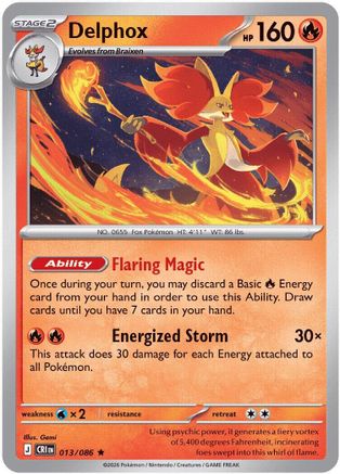 Delphox (13) [ME04: Chaos Rising] Holofoil - Deck Out Gaming