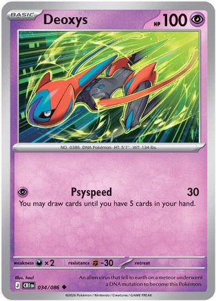 Deoxys - 034/086 (34) [ME04: Chaos Rising] - Deck Out Gaming