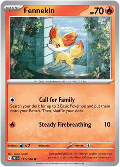 Fennekin (11) [ME04: Chaos Rising] Reverse Holofoil - Deck Out Gaming