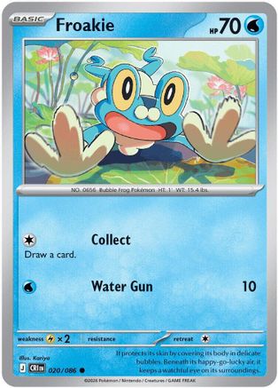 Froakie - 020/086 (20) [ME04: Chaos Rising] Reverse Holofoil - Deck Out Gaming