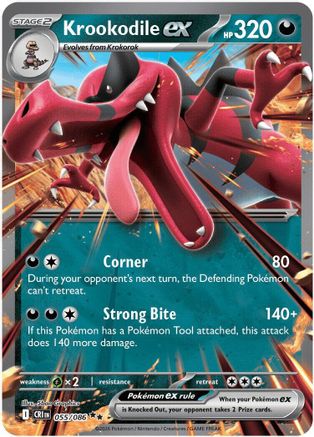 Krookodile ex (55) [ME04: Chaos Rising] Holofoil - Deck Out Gaming