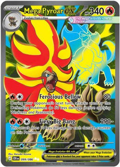 Mega Pyroar ex - 099/086 (99) [ME04: Chaos Rising] Holofoil - Deck Out Gaming