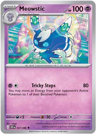 Meowstic (37) [ME04: Chaos Rising] Reverse Holofoil - Deck Out Gaming