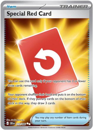 Special Red Card - 113/086 (113) [ME04: Chaos Rising] Holofoil - Deck Out Gaming