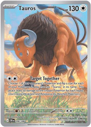 Tauros - 096/086 (96) [ME04: Chaos Rising] Holofoil - Deck Out Gaming