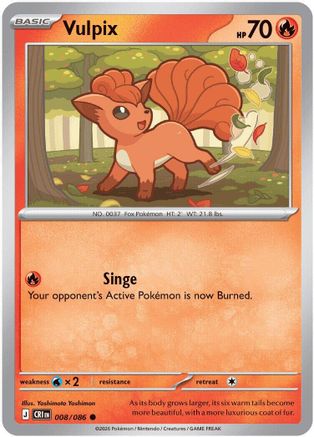 Vulpix (8) [ME04: Chaos Rising] Reverse Holofoil - Deck Out Gaming