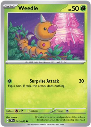 Weedle (1) [ME04: Chaos Rising] - Deck Out Gaming