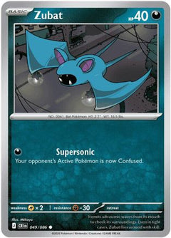 Zubat (49) [ME04: Chaos Rising] Reverse Holofoil - Deck Out Gaming