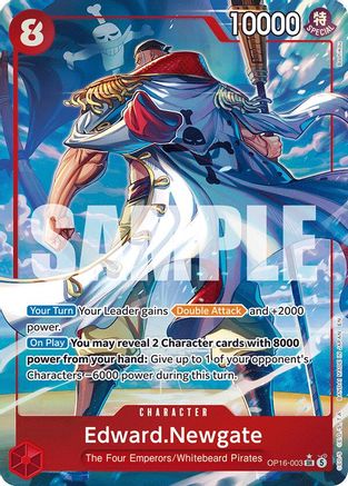Edward.Newgate (Alternate Art) (OP16-003) [The Time of Battle] Foil - Deck Out Gaming