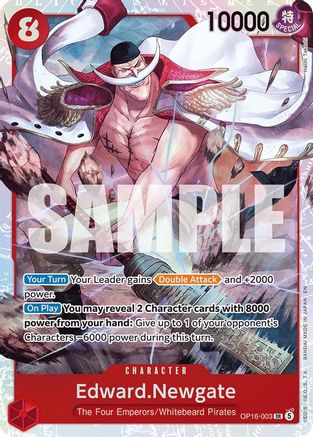 Edward.Newgate (OP16-003) [The Time of Battle] Foil - Deck Out Gaming
