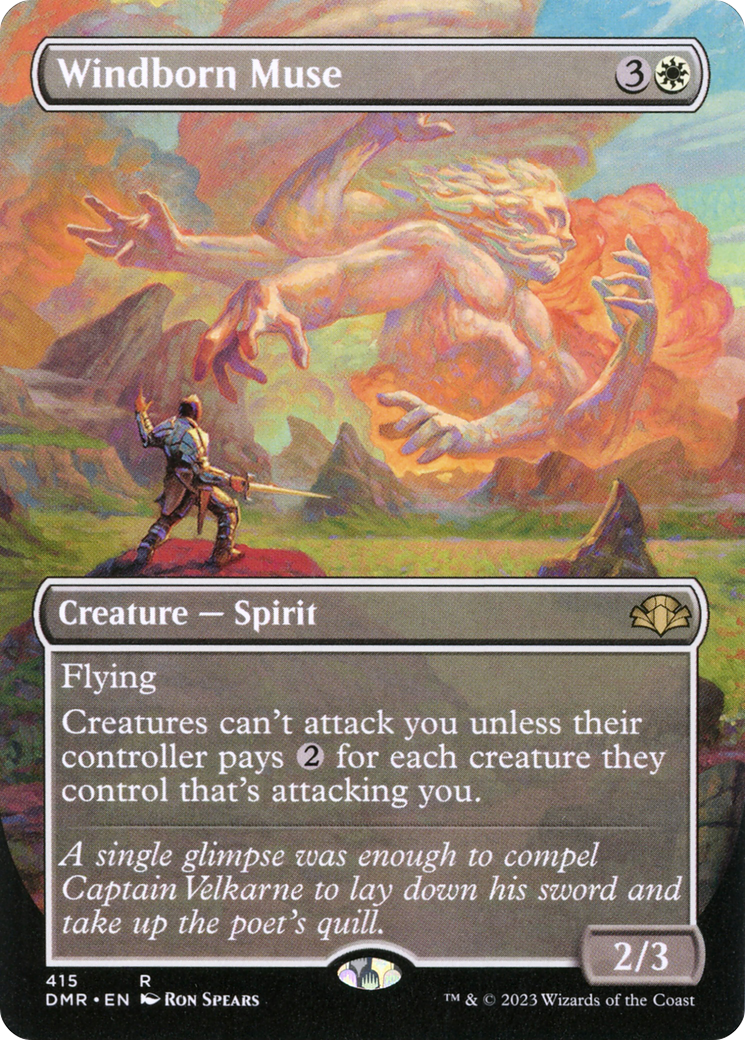 Windborn Muse (Borderless) (415) [Dominaria Remastered] foil - Deck Out Gaming