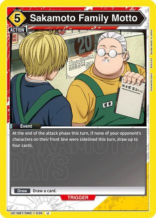 Sakamoto Family Motto (UE19BT/SMD-1-036) [UE19BT: SAKAMOTO DAYS]-1