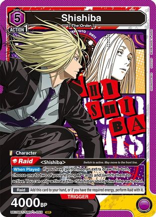 Shishiba (055) (UE19BT/SMD-1-055) [UE19BT: SAKAMOTO DAYS] Foil - Deck Out Gaming