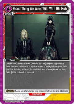 Good Thing We Went Wild With B5, Huh (UE19BT/SMD-1-077) [UE19BT: SAKAMOTO DAYS]-1