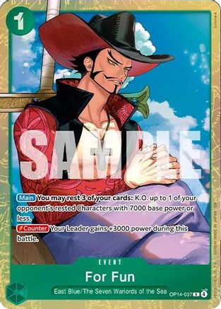 For Fun (Premium Card Collection -Best Selection Vol. 6-) (OP14-037) [One Piece Promotion Cards] Foil - Deck Out Gaming