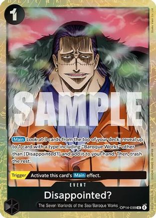 Disappointed? (Premium Card Collection -Best Selection Vol. 6-) (OP14-099) [One Piece Promotion Cards] Foil - Deck Out Gaming