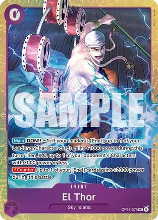 El Thor (Premium Card Collection -Best Selection Vol. 6-) (OP15-075) [One Piece Promotion Cards] Foil - Deck Out Gaming