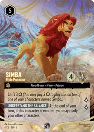 Simba - Pride Protector (Foil) (4) [Disney Lorcana Promo Cards] Holofoil