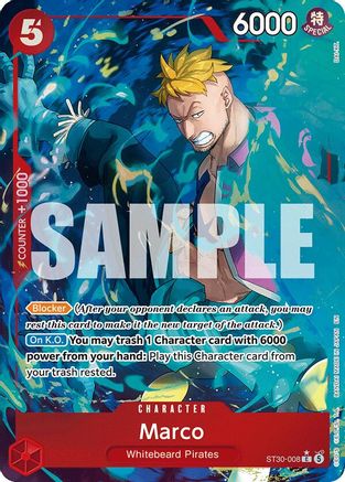 Marco (Full Art) (ST30-008) [Starter Deck EX: Luffy & Ace] Foil