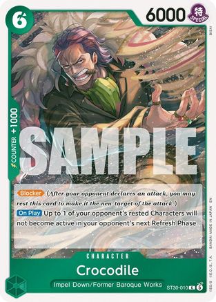 Crocodile (ST30-010) [Starter Deck EX: Luffy & Ace] - Deck Out Gaming